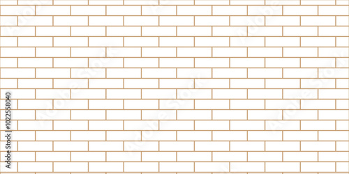Abstract bathroom wall and floor brick wall texture background. white brick vector illustration texture of the wall with masonry Bricks laid in rows background.	
