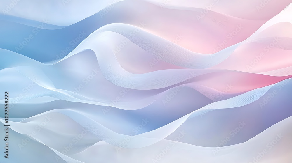 Obraz premium Colorful abstract background waves illustration wallpaper 3d rendered seamless pattern design in blue and bright pink