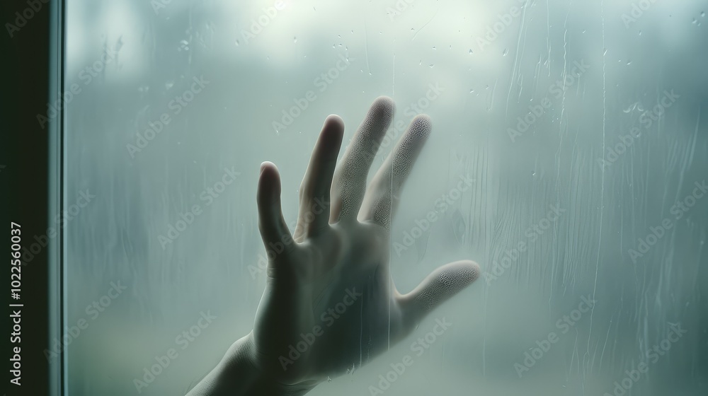cnecti hand on glass cnecti hand on glass
