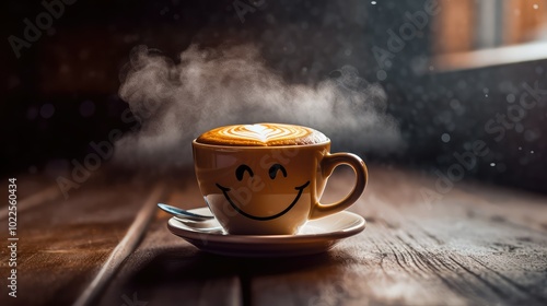 cup coffee smile photo