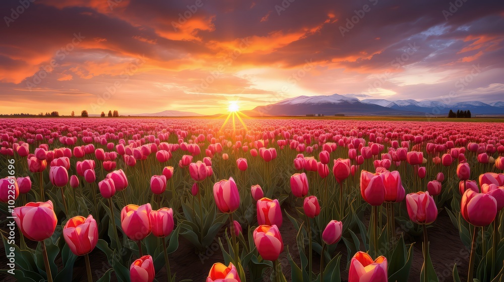 Obraz premium picturesque march spring