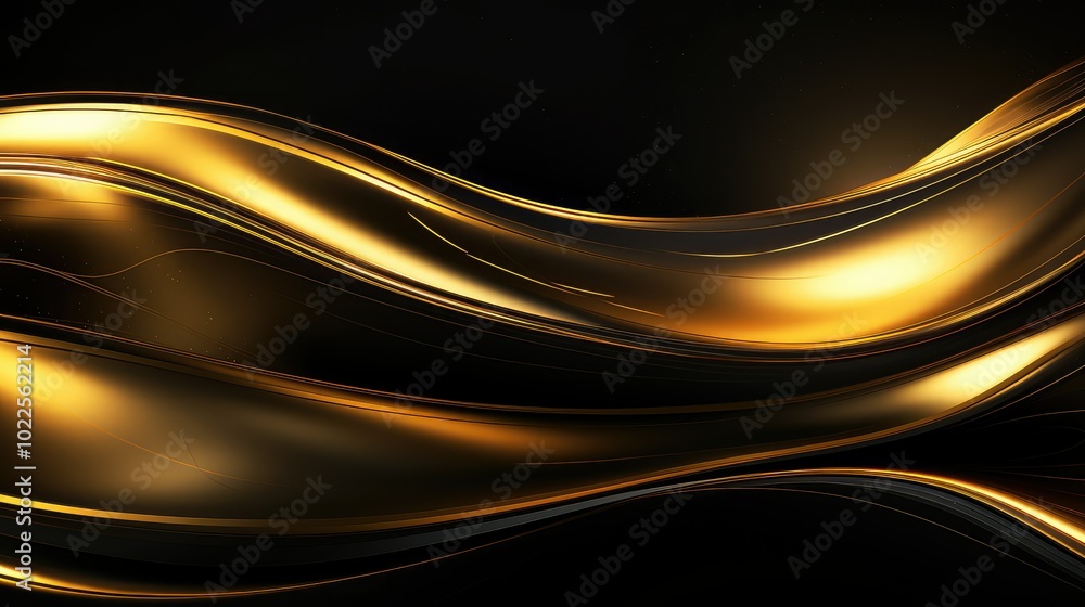 swirling abstract gold strokes swirling abstract gold strokes