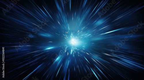 elegance blue burst background