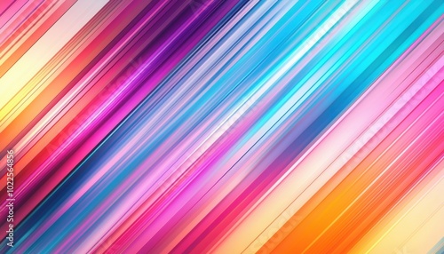 A vibrant abstract image featuring diagonal lines in shades of pink, blue, and orange, creating a dynamic and energetic visual effect.