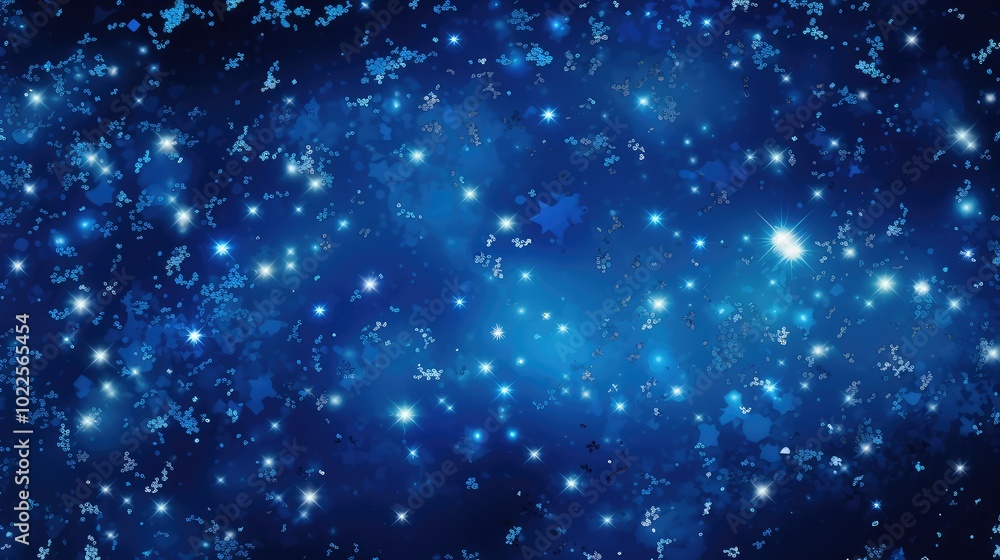 Naklejka premium overlay blue stars background transparent