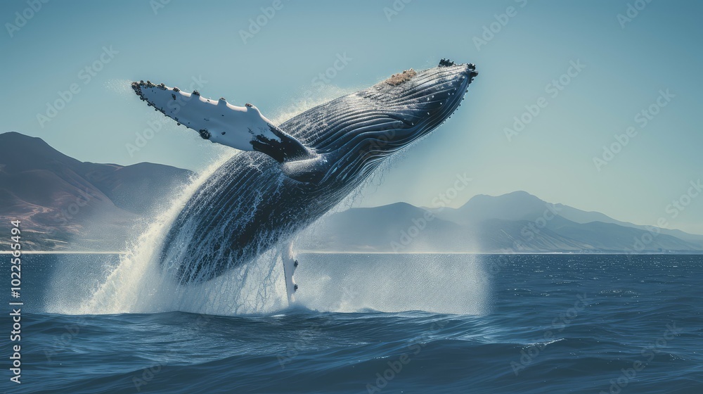 Fototapeta premium marine blue whale