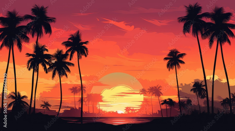 vibrant orange sunset background vibrant orange sunset background