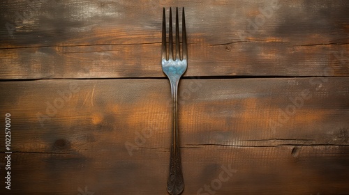 weathered metal fork