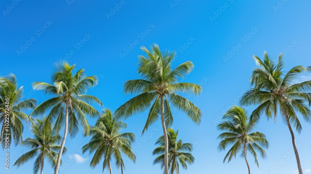 tropical sunny palm trees tropical sunny palm trees