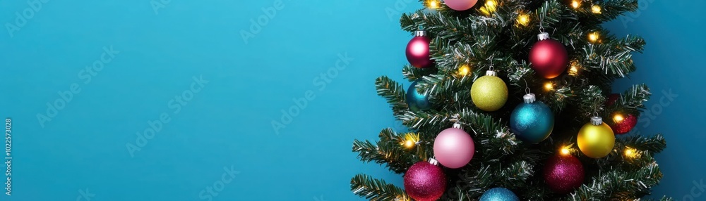 Glowing Christmas Tree in Fantasy Forest Setting Glowing Christmas Tree in Fantasy Forest Setting