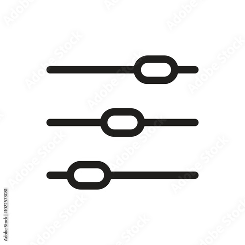 Slider Control Icon - Line