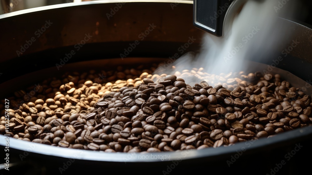 Obraz premium aroma raw coffee beans