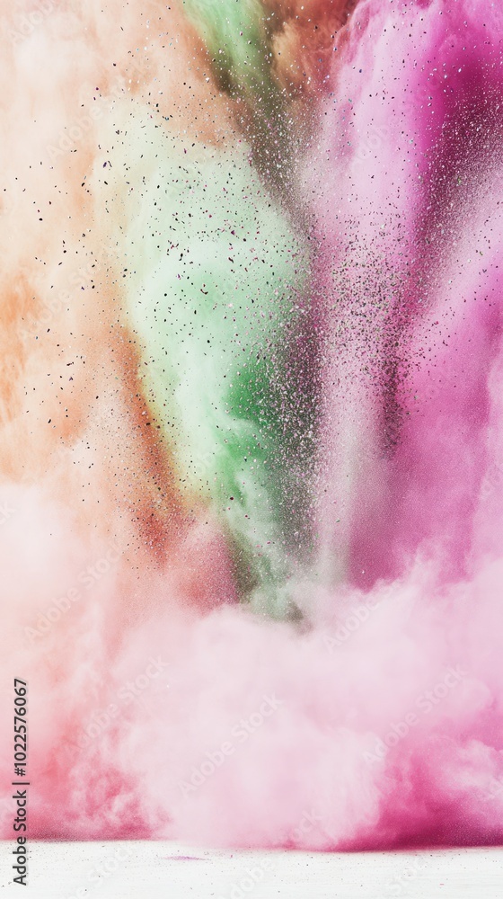 A vibrant explosion of colored powder creating a dynamic visual effect. A vibrant explosion of colored powder creating a dynamic visual effect.