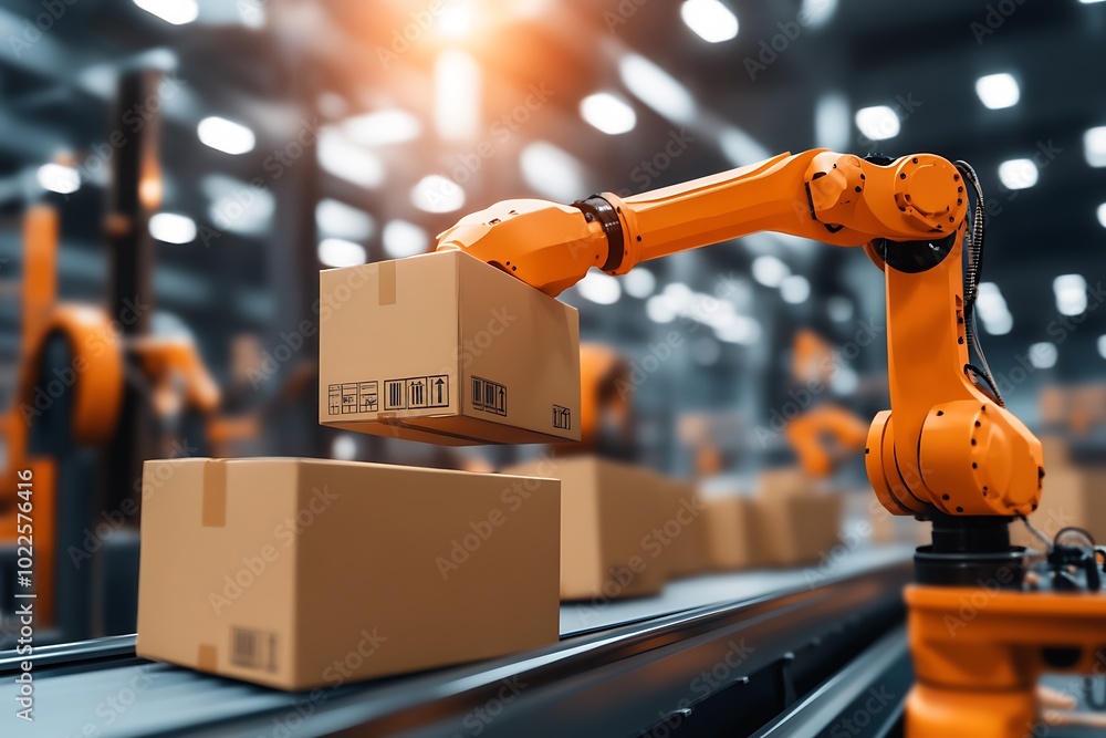 Robotics Automation for Package Handling on Conveyor Belt - Future of Manufacturing and Logistics Robotics Automation for Package Handling on Conveyor Belt - Future of Manufacturing and Logistics