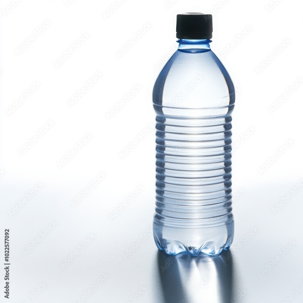 Cool Blue Water Bottle with Reflection