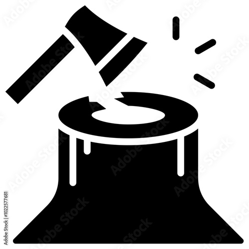 Wood Cutting Icon