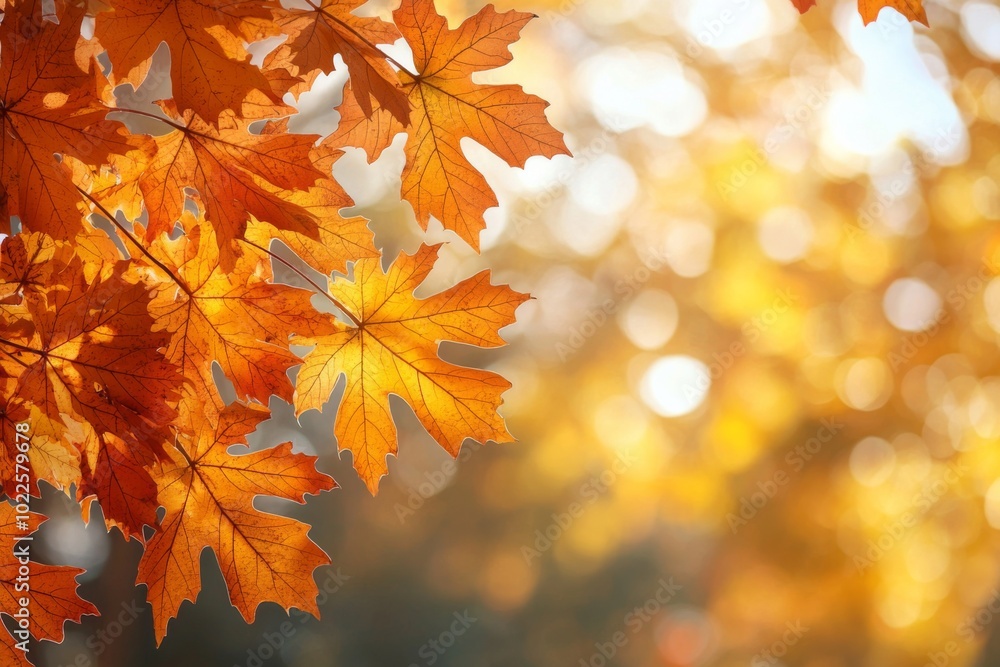 Fallen Leaves Season Background created with Generative AI Fallen Leaves Season Background created with Generative AI