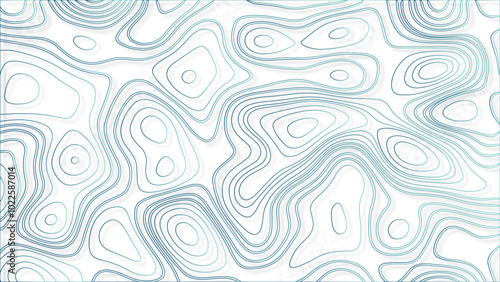 Retro topographic map geographic contour line vector. Seamless pattern topographic map.