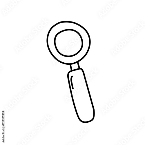 Wallpaper Mural magnifying glass doodle Torontodigital.ca