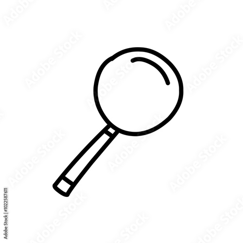 magnifying glass doodle