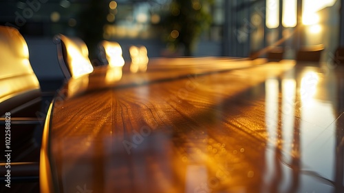 Wallpaper Mural Close-up view of a modern conference table setup with notepads, pens, and coffee cups in a professional meeting room. Torontodigital.ca