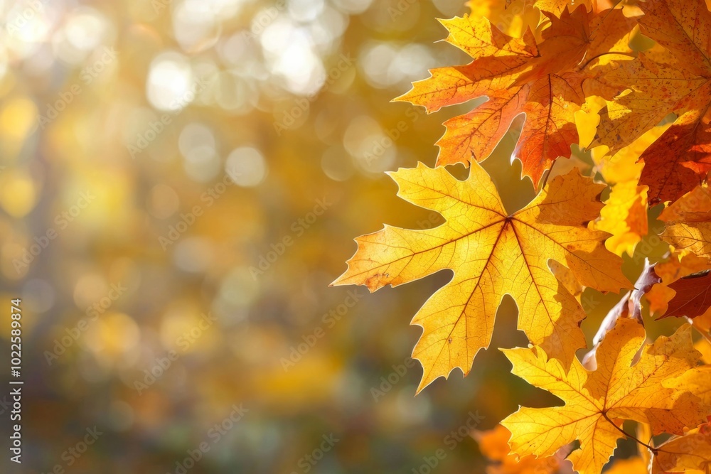 Fallen Leaves Season Background created with Generative AI Fallen Leaves Season Background created with Generative AI