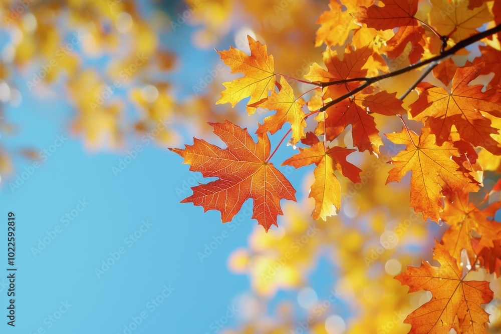 Fallen Leaves Season Background created with Generative AI Fallen Leaves Season Background created with Generative AI