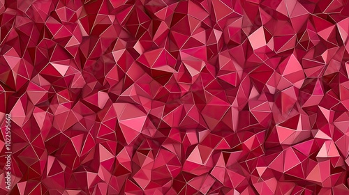 Dark Pink, Red Pattern. triangular template. Geometric sample. Repeating routine with triangle shapes. New texture for your design. Pattern can be used for background