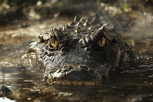 crocodile in the water
