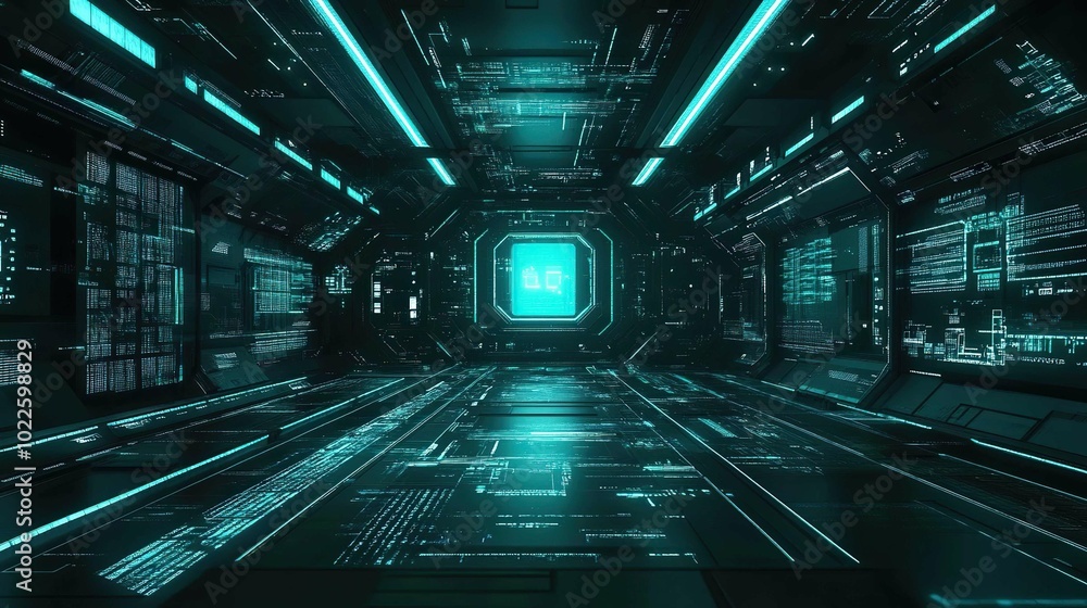 Abstract techno background design. generative ai Abstract techno background design. generative ai