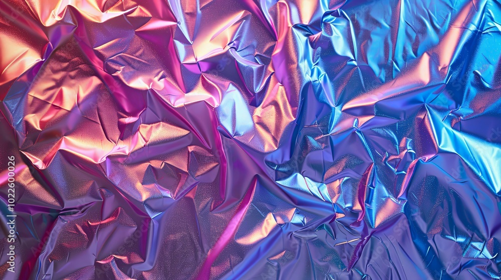 Abstract Iridescent Fabric with Shimmering Texture Abstract Iridescent Fabric with Shimmering Texture