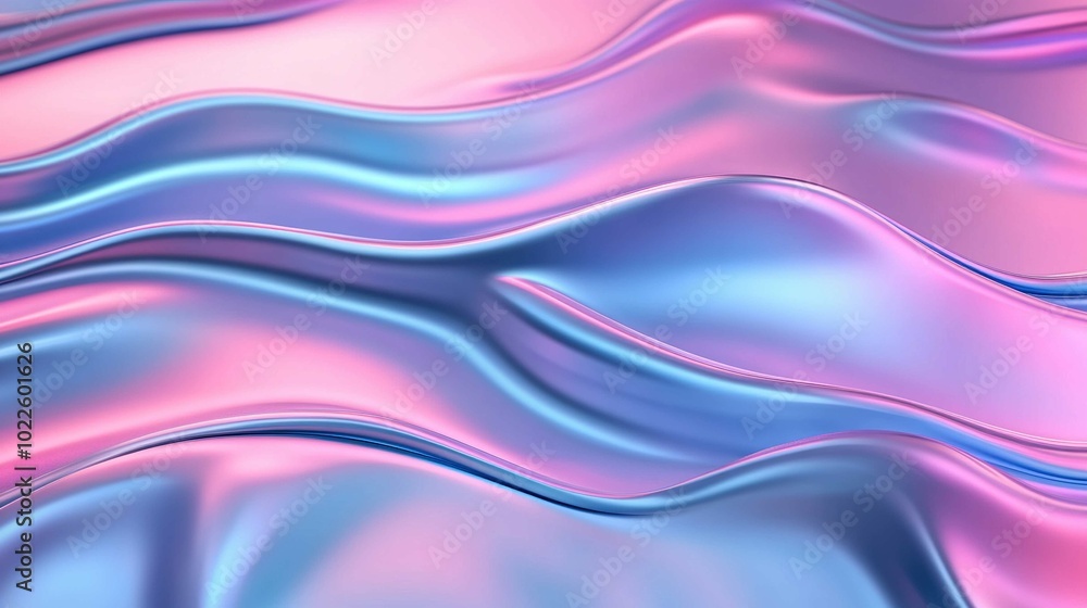 Cloth fabric gradient waves abstract background. Iridescent chrome wavy surface. Liquid surface, ripples, reflections Cloth fabric gradient waves abstract background. Iridescent chrome wavy surface. Liquid surface, ripples, reflections