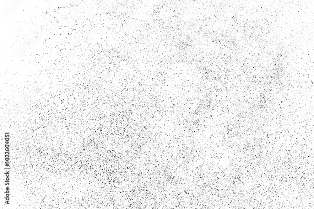Obraz premium Grunge black texture. Dark grainy texture on white background. Dust overlay textured. Grain noise particles. Paper effect. Design elements. Vector illustration, EPS 10.