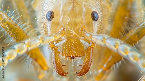 Close-Up of an Ant's Head and Mandibles photo