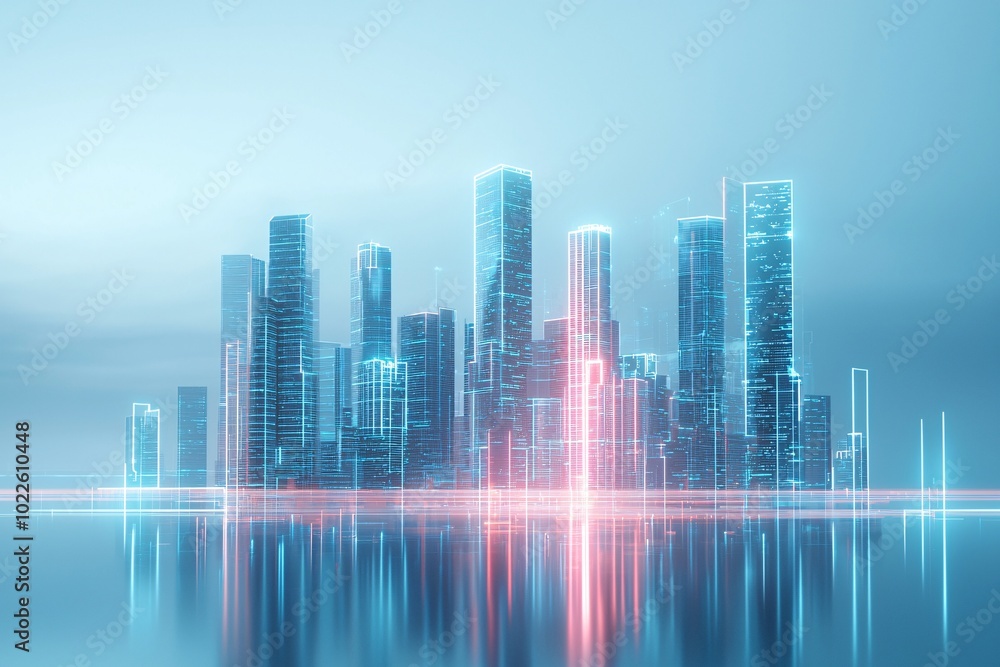 36. AI cityscape, innovative technology, futuristic infrastructure, holographic society 36. AI cityscape, innovative technology, futuristic infrastructure, holographic society