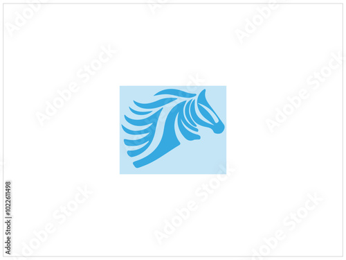 HORSE logo design ,vector, icon , illustration and isolate template . photo