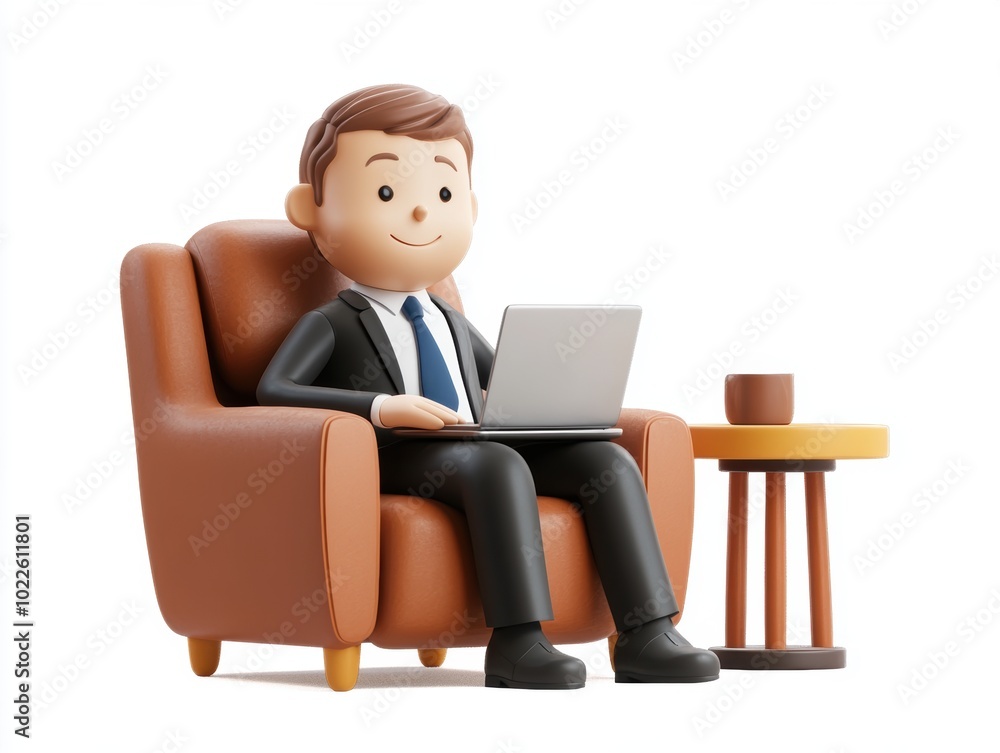 Businessman Relaxing. Businessman Relaxing.