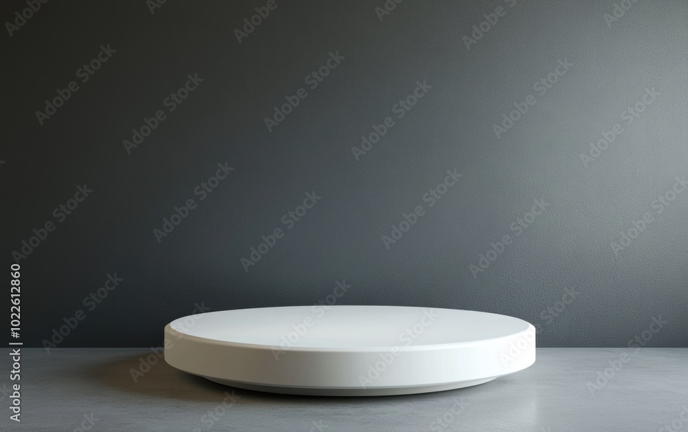 Fototapeta premium White Pedestal Minimalist.