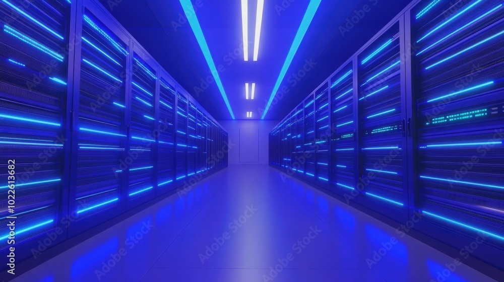 Server Room Corridor. Server Room Corridor.