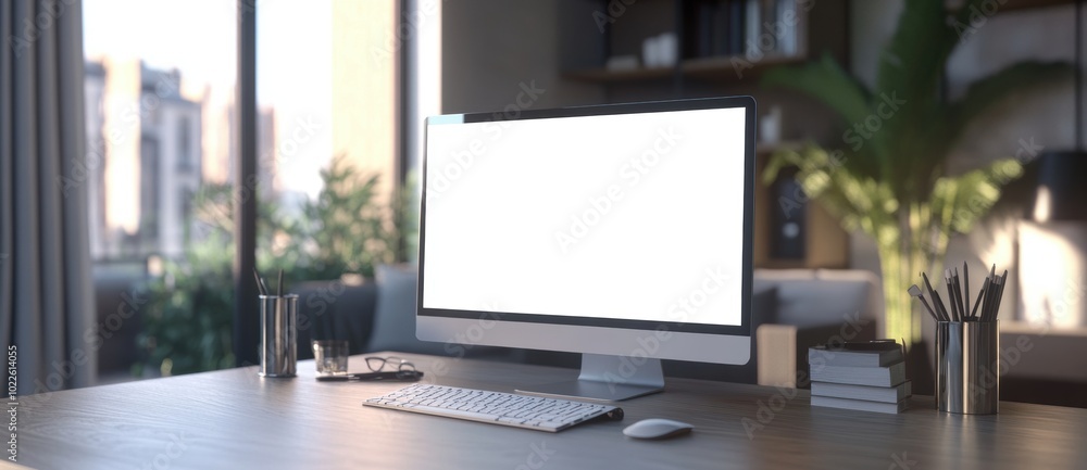 Modern Desk Workspace.