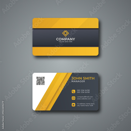 business identity card layout design