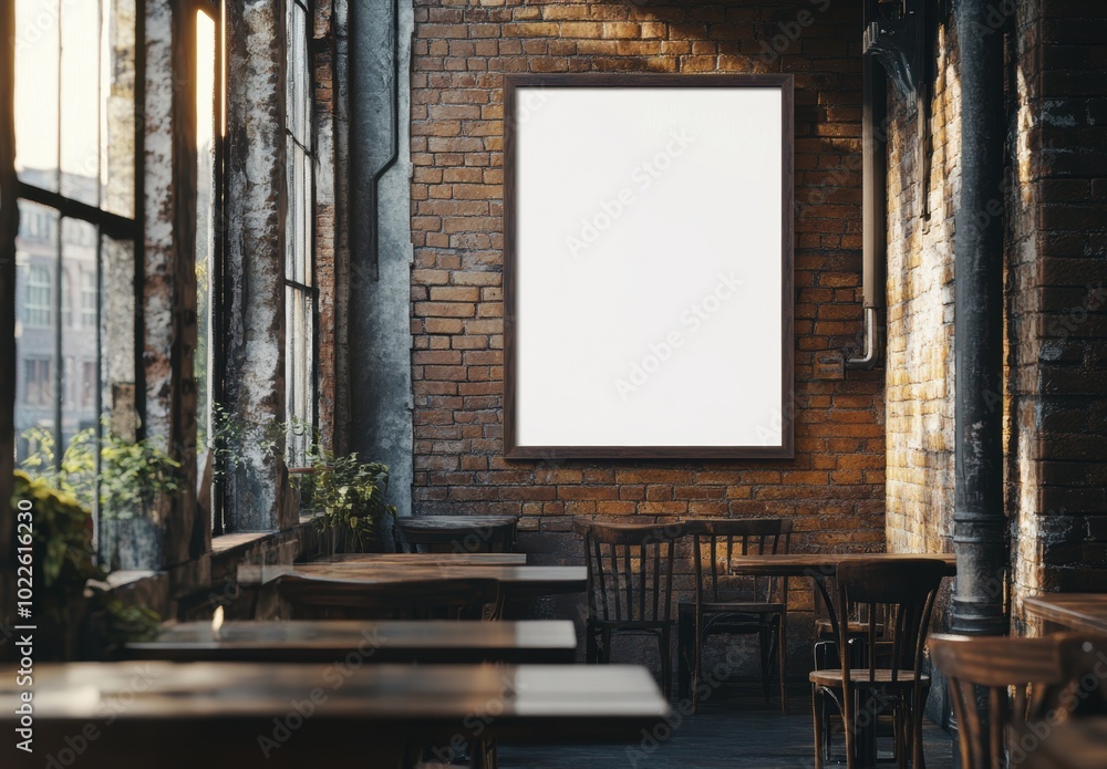 Blank Frame Cafe Interior. Blank Frame Cafe Interior.
