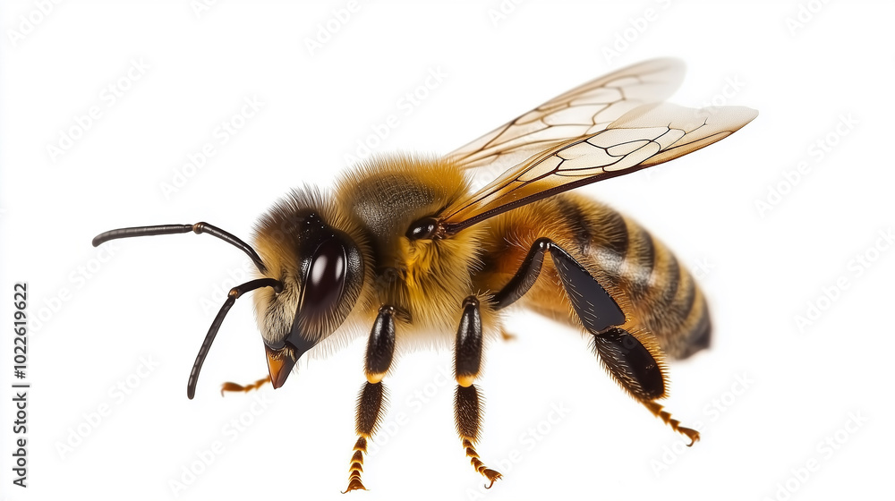 bee isolated on white bee isolated on white