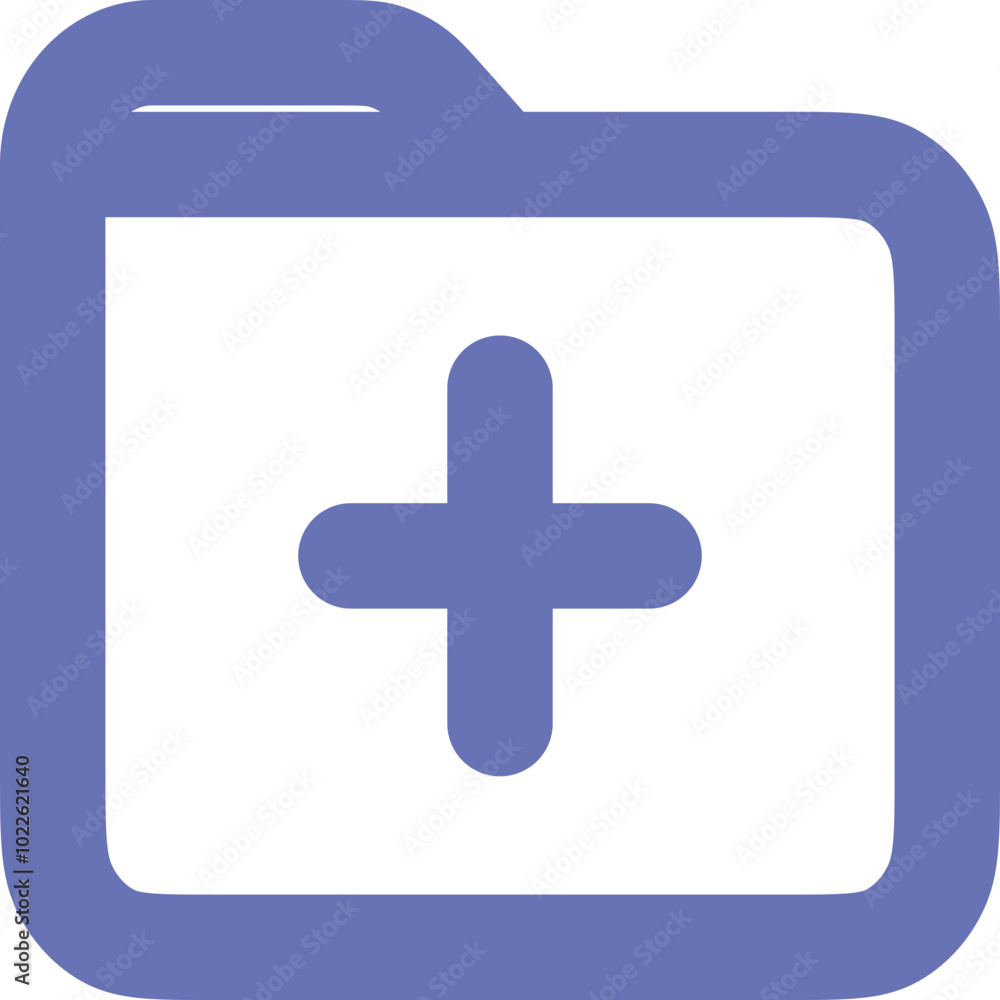 Obraz premium Folder Add Icon Logo Design