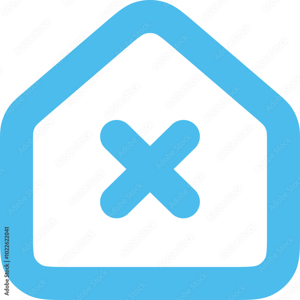 Obraz premium House Close Icon Logo Design