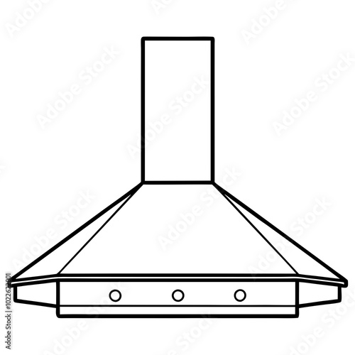  kitchen hood vector illustration on a white background