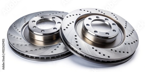 Enhance your vehicle's safety with new brake discs and pads. Ideal for automotive maintenance and repair, they promise reliable performance and peace of mind on every journey. photo