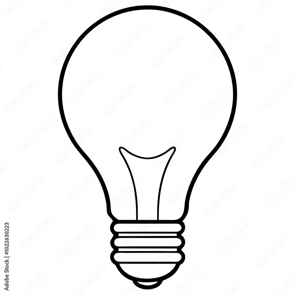 Light bulb line art
Light bulb line art
