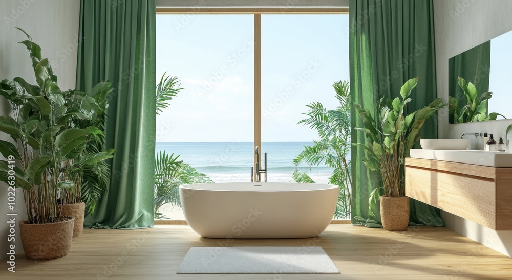 Ocean View Bathroom. Ocean View Bathroom.