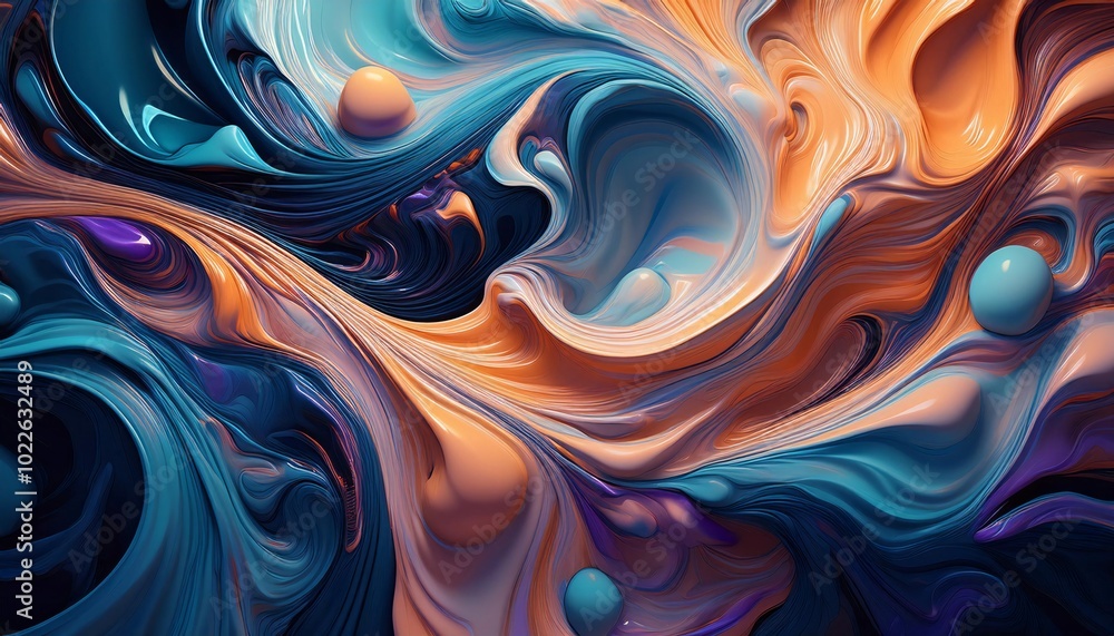 Liquid or Marble Swirl Background Liquid or Marble Swirl Background